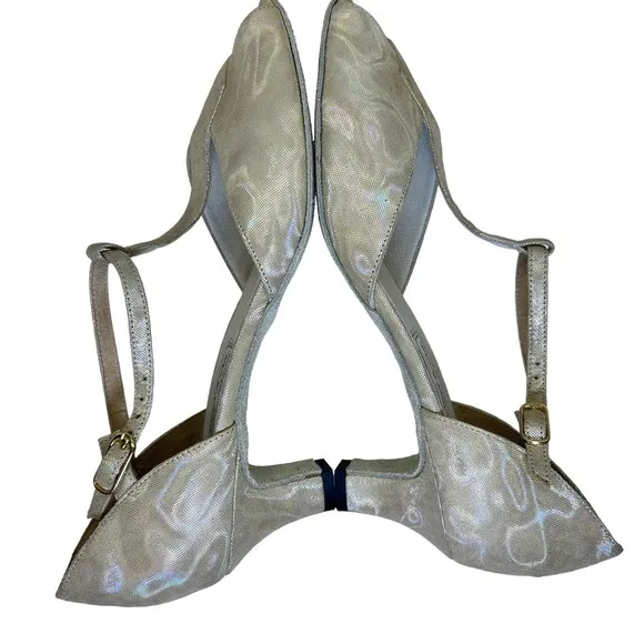 WERNER KERN Dance shoes Latin Ballroom iridescent Snake Leather UK 8/US 10 EUC