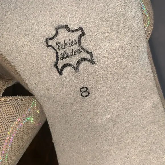 WERNER KERN Dance shoes Latin Ballroom iridescent Snake Leather UK 8/US 10 EUC