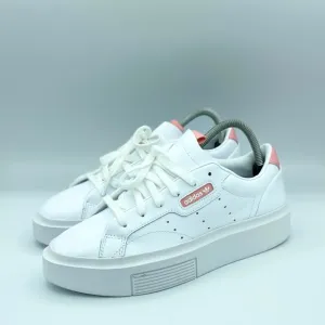 Women Adidas Shoes Sleek Super White Tactile Rose