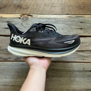 Women Hoka One One Clifton 9 Black White Runn…