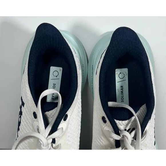 Women Hoka One One Solimar Blanc De Blanc Running Shoes Sneakers Size 8