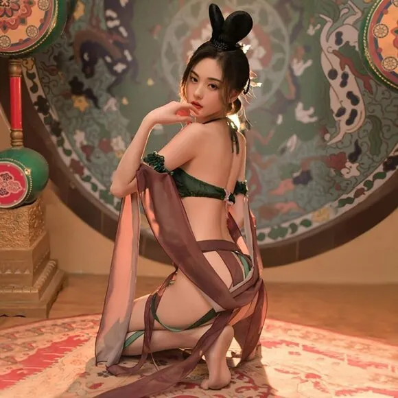 Women Sexy Cosplay Cheongsam Lingeries Anime Maid Dress Egyptian