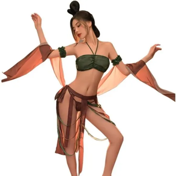 Women Sexy Cosplay Cheongsam Lingeries Anime Maid Dress Egyptian