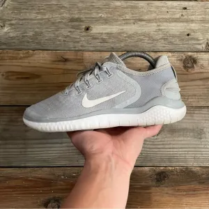 Women Size 12.5 / Size 11 Men Nike Free RN 2018 Wolf Grey Running Shoes Sneakers