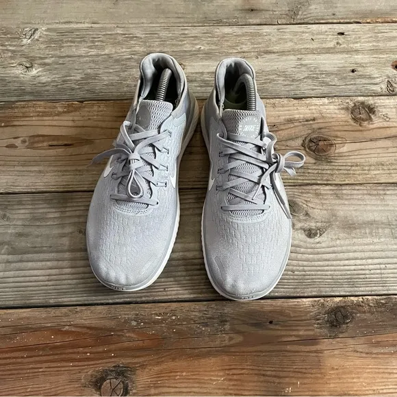 Women Size 12.5 / Size 11 Men Nike Free RN 2018 Wolf Grey Running Shoes Sneakers