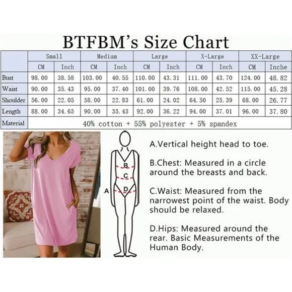 Women V-Neck Short Sleeve Summer Dresses Light Pink