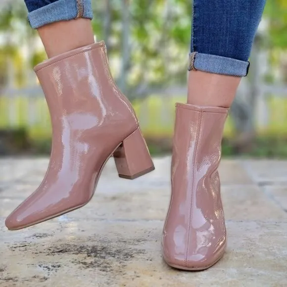 Women's‎ Camel PAT Ankle Square Toe Booties