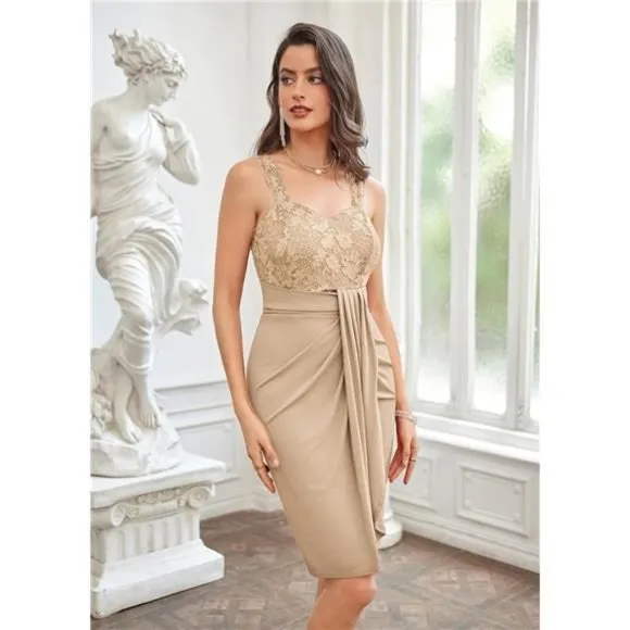 Women's Dress for Cocktail Pary Club Champagne