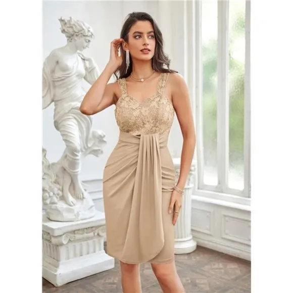 Women's Dress for Cocktail Pary Club Champagne