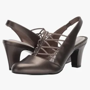 Women's Easy Street Berry Slingback Heels Size 8.5M