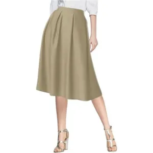 Women's Modest Knee Length Casual Khaki