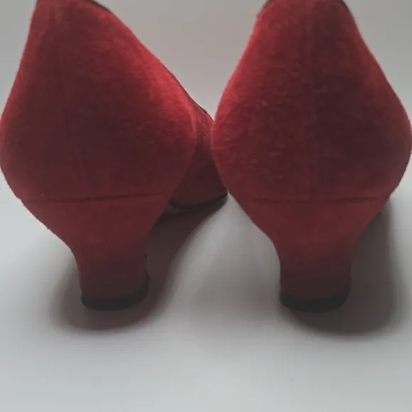 Women's Red Suede Flats