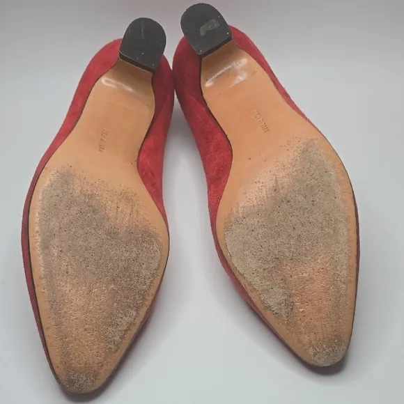 Women's Red Suede Flats