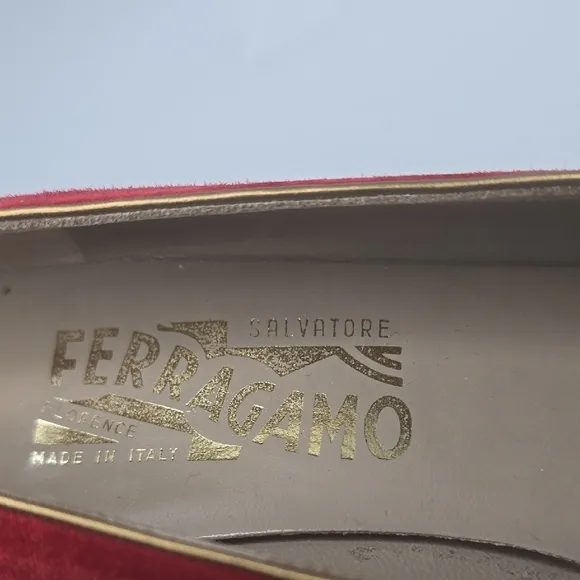 Women's Red Suede Flats