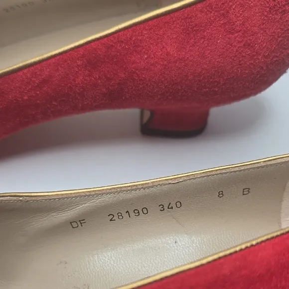 Women's Red Suede Flats