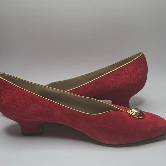 Women's Red Suede Flats