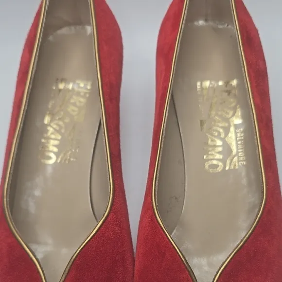 Women's Red Suede Flats