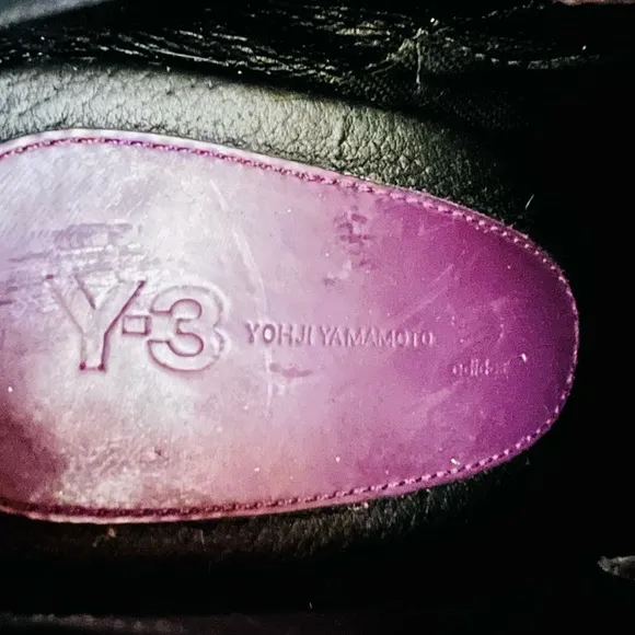 Y-3 Yohji Yamamoto Adidas 2010 Collection Lace up Cushion Wedge Shoes Size 8.5