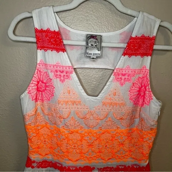 Yoana Baraschi for Anthropology, Women's Multi Neon Party Mini Dress, size 6