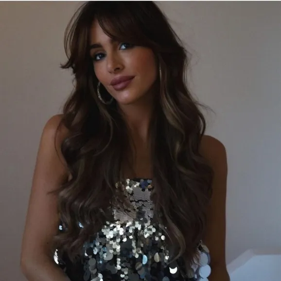 Zara BLOGGER'S FAVE! Silver Sequin Mini Dress
