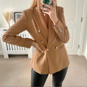 ZARA DOUBLE BREASTED BLAZER SIZE XS
