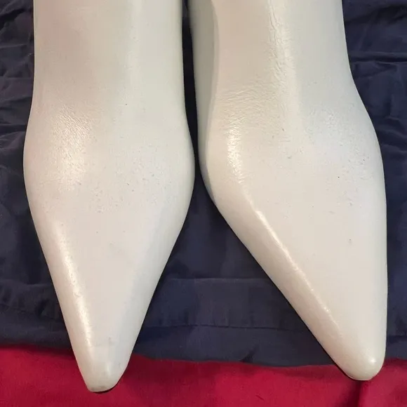 ZARA  GEOMETRIC HEELED LEATHER SHOES, NWF, size 9