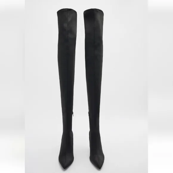 Zara * heeled over the knee boots size 7.5