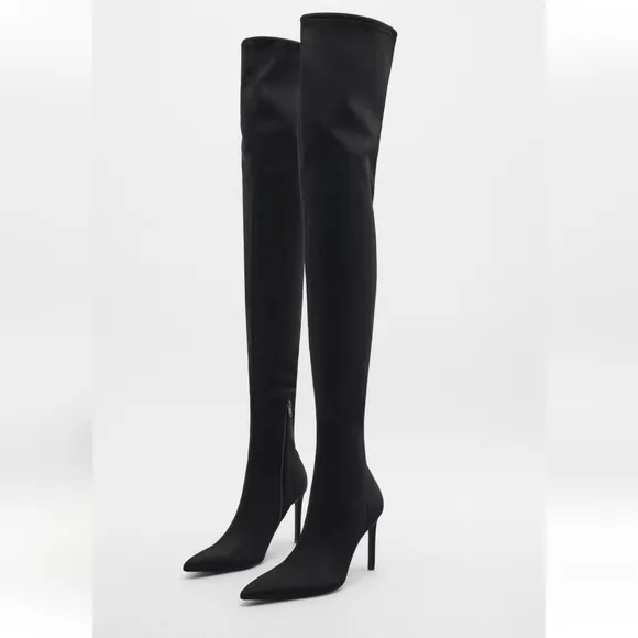 Zara * heeled over the knee boots size 7.5