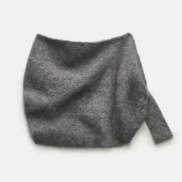 Zara  Knit Sweater Bolero Grey