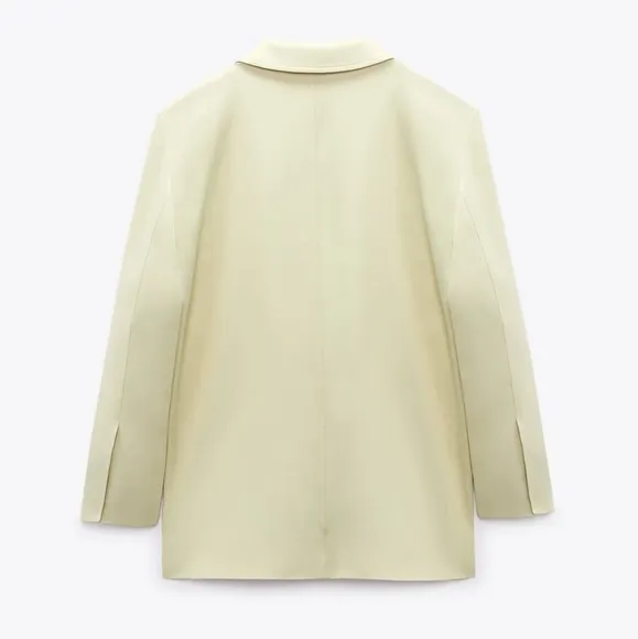 ZARA Matching Set * Satin Effect Blazer &amp; Wide Pants