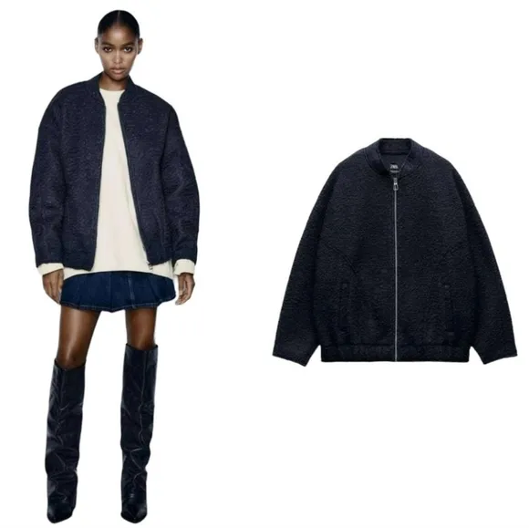 Zara * oversized bomber jacket