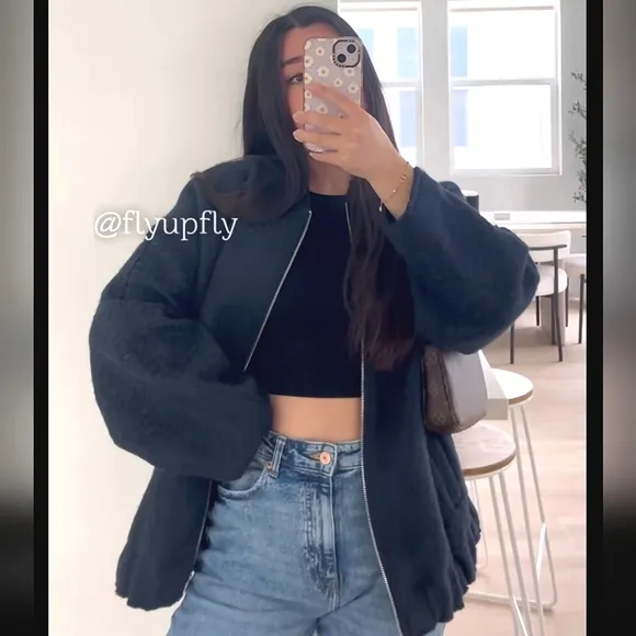 Zara * oversized bomber jacket