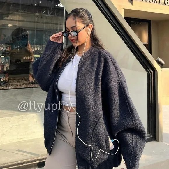 Zara * oversized bomber jacket