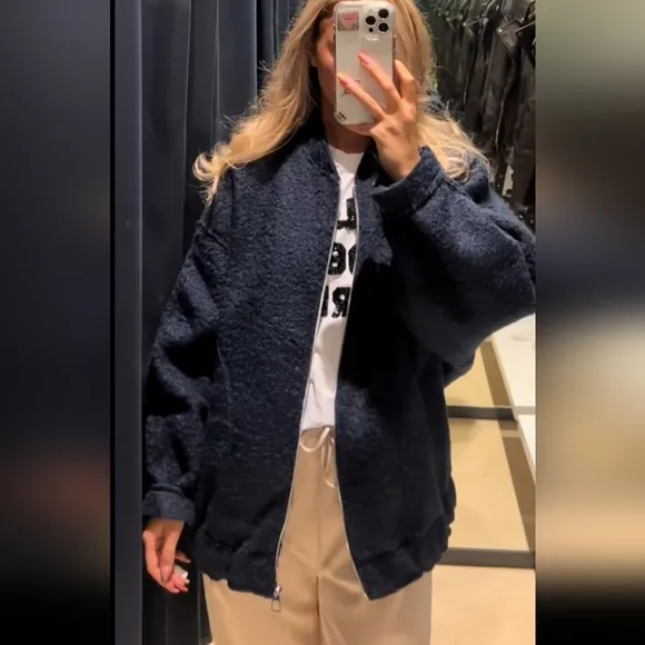 Zara * oversized bomber jacket