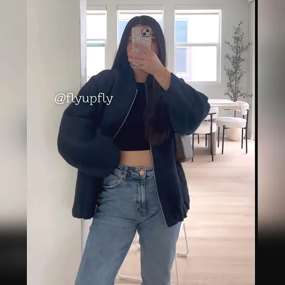 Zara * oversized bomber jacket