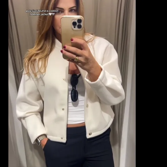 Zara  Soft Bomber Jacket  Size XXL
