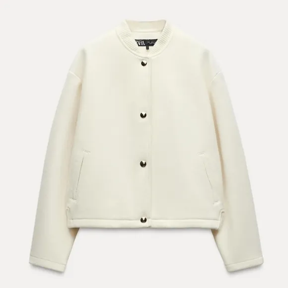 Zara  Soft Bomber Jacket  Size XXL