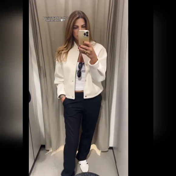 Zara  Soft Bomber Jacket  Size XXL
