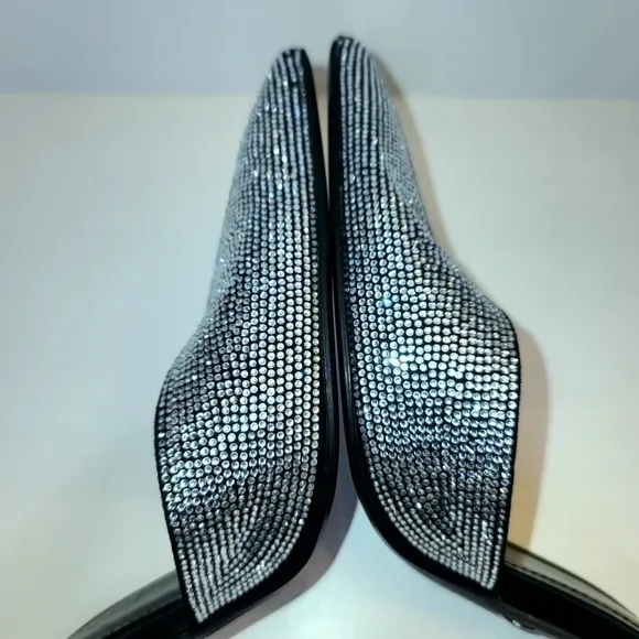 Zara Sparkly Silver rhinestone embellished sexy high heels