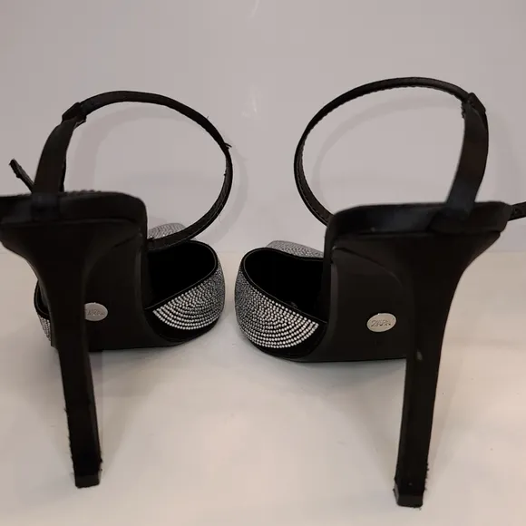 Zara Sparkly Silver rhinestone embellished sexy high heels