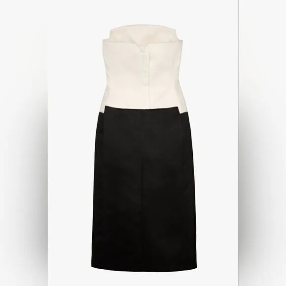 ZARA STUDIO CONTRAST CORSET STYLE DRESS LIMITED EDITION