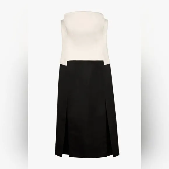 ZARA STUDIO CONTRAST CORSET STYLE DRESS LIMITED EDITION