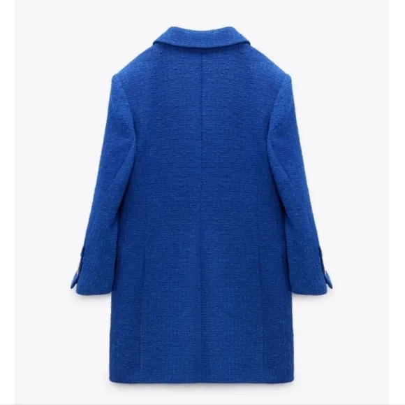 ZARA TWEED  TEXTURED  BLAZER DRESS SIZE S