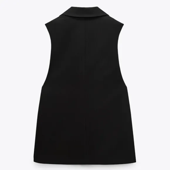 Zara Waistcoat With Side Zips Size S