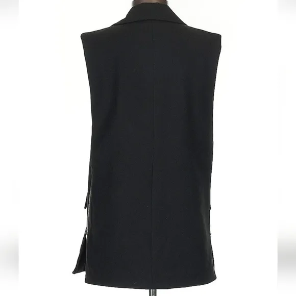 Zara Waistcoat With Side Zips Size S