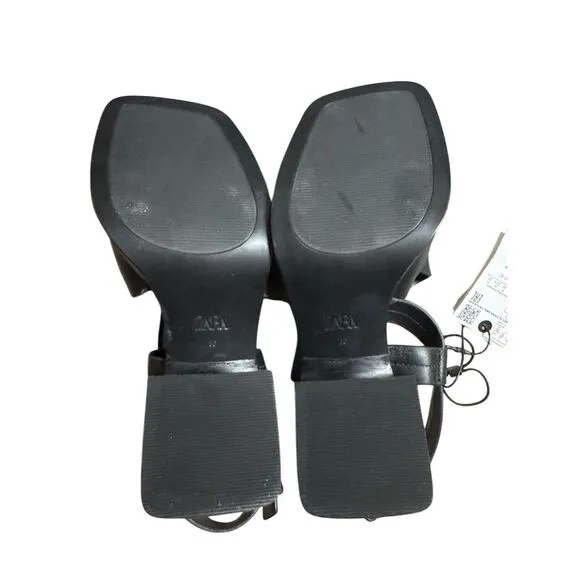 ZARA Women's Black Strappy High Heel Sandals Size 6 Party/Cocktail