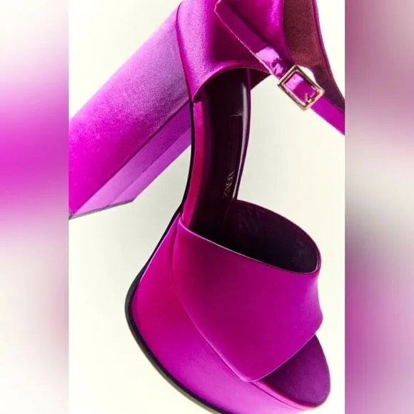 ZARA PLATFORM FUCHSIA HEELS